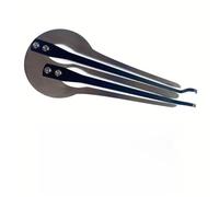 Violiica Harpe à mâchoire en acier inoxydable pour débutants, harpe à bouche russe portable avec double ton, instrument de musique ethnique, éducation musicale et amusante, argent