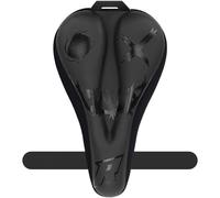 Violiica Housse de selle de vélo élastique en gel de silicone absorbant les chocs Couverture complète pour selle de vélo Noir