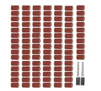 Violiica Kit de 102 tambours de ponçage avec mandrins de 6,3 mm, bandes abrasives en carbure de carbone grain 180 pour outils rotatifs, polissage et meulage du métal