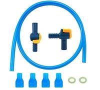 Violiica Kit de 9 pièces de valve de morsure de poche d'hydratation avec connecteurs de tuyau, raccords et tuyaux d'eau pour activités de plein air, voyage, course à pied et cyclisme