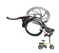 Violiica Kit de frein à disque hydraulique arrière pour vélo électrique Fatbike avec rotor de 160 mm/180 mm, interface étanche à 2 broches, fil d'alimentation de 30 cm, construction en alliage