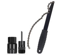 Violiica Kit d'outils de réparation de vélo avec outil de démontage de pédalier et extracteur de manivelle, construction professionnelle en acier de 4 mm d'épaisseur, poignée ergonomique, comprend une