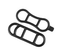 Violiica Lot de 2 bandes élastiques en silicone pour vélo - Support de bouteille d'eau sur guidon - 1 long 75 mm + 1 court 70 mm