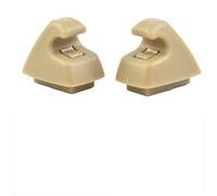 Violiica Lot de 2 clips de support de pare-soleil pour Gmc Sonic Verano Cruze Limited Beige ABS et Pc Visière Crochet de retenue Pièce de rechange 95994975