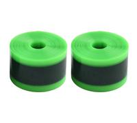 Violiica Lot de 2 doublures de pneu de vélo en TPU 2200 mm x 34 mm pour VTT de 27,5/26/24/20", 1 mm avec joint de trou de rayon, vert