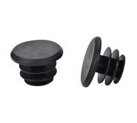 Violiica Lot de 2 embouts de guidon de vélo en caoutchouc souple pour VTT et route Noir