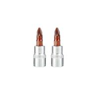 Violiica Lot de 2 embouts de tournevis cruciformes 6,35 mm PH1 PH2 PH3 PZ1 PZ2 PZ3 pour électricien et travaux de réparation