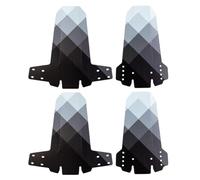 Violiica Lot de 2 paires de garde-boue de montagne pour fourche avant et arrière pour Dh Downhill et tout-terrain pour vélos Design pliable ultraléger avec déflecteurs réglables