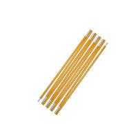 Violiica Lot de 2 poteaux de tente de rechange en alliage d'aluminium de qualité aéronautique pour tentes de randonnée et de camping, 8,5 mm de diamètre, 3,4 à 4,6 m de long, jaune