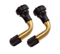 Violiica Lot de 2 valves de pneu sans chambre à air pour vélos électriques et motos - Valve anti-explosion en cuivre avec joint en caoutchouc Epdm - 44 mm - Options Pvr40 Pvr70 (or, bleu, rouge