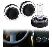 Violiica Lot de 3 boutons de commande CA pour Suzuki, interrupteur de climatisation ABS noir pour Mazda VX-1, remplacement direct (lot de 3)