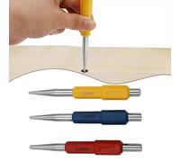 Violiica Lot de 3 poinçons centreurs avec charge réglable, tailles 2,5 mm, 3,0 mm, 4 mm, fabriqués en acier au chrome-vanadium pour perçage et positionnement du métal