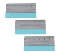 Violiica Lot de 3 raclettes pour pose de film teinté pour fenêtre de voiture, 15,2 cm, 20,4 cm, 25,4 cm, 30,5 cm, bord en feutre pour application de film de rayures, décalcomanie de fenêtre et