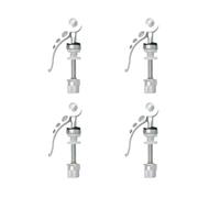 Violiica Lot de 4 boulons de serrage à dégagement rapide pour tige de selle de vélo - Verrou de levage en alliage d'aluminium pour vélos de route et VTT, ajustement sûr, réglage de la hauteur sans