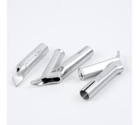 Violiica Lot de 4 buses de soudage 5 mm pour soudeur à air chaud en plastique PVC, comprend des buses standard, rondes, triangulaires et agrafantes