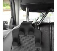 Violiica Lot de 4 crochets de voiture ABS pour appuie-tête de siège, support de téléphone et cintre pour sac à main, écharpe, pour la plupart des véhicules