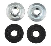 Violiica Lot de 4 plaques de pression et écrous hexagonaux pour meuleuse d'angle de type 100 - Noir et argent