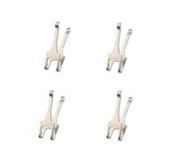 Violiica Lot de 4 ressorts de plaquettes de frein pour système de frein BB5 en acier, argenté, pour BB5 ou même taille et forme