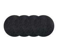 Violiica Lot de 4 sets de table ronds double face résistants à la chaleur et imperméables - 33 cm - Faciles à nettoyer