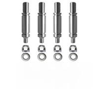 Violiica Lot de 4 supports d'arbre à rouleaux de tambour de sécheuse en alliage d'acier haute résistance pour séchoirs Amiral et Amana