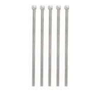 Violiica Lot de 5 boulons adaptateurs M6 x 156 mm en acier inoxydable 304 pour tige de vélo, argent