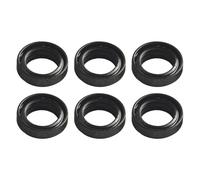 Violiica Lot de 6 joints d'étanchéité et d'huile pour vélo électrique et électrique - Accessoires de roulement de moyeu de vélo - 15 mm et 17 mm de diamètre intérieur - Noir