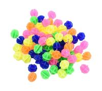 Violiica Lot de 72 perles de rayons en plastique pour décoration de roue de vélo, perles rondes colorées en ABS pour rayons de vélo, perles décoratives de 20 mm pour enfants et adultes