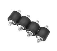 Violiica M6 M8 Lot de 4 supports d'isolateur en caoutchouc anti-vibration, coussinets de réduction du bruit pour compresseurs d'air, moteurs et machines