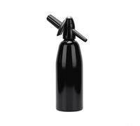 Violiica Machine à eau pétillante portable en aluminium, siphon à eau, machine à eau pétillante pour kit de siphon gazéifié (noir)