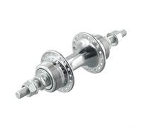 Violiica Moyeu de roue arrière de vélo 36 trous à pignon fixe avec volant d'inertie 16T à vitesse unique argent 185 mm longueur d'essieu (pas de volant d'inertie 16T)