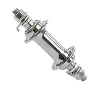 Violiica Moyeu de roue avant et arrière de vélo à 36 trous avec port de graisse pour la plupart des vélos, facile à installer et à entretenir, finition argentée