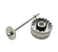 Violiica Outil d'installation et de retrait de pédalier pour DUB T47, design 2 en 1 avec bloc de presse en alliage d'aluminium 7075 16T 52,2 mm et 12T 50,4 mm, acier inoxydable, entraînement 1/2"