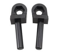 Violiica Paire de boulons fixes de montage pour pare-brise R1200GS 2004-2012 en alliage d'aluminium Noir/argenté