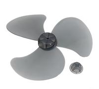 Violiica Pale de ventilateur de rechange de 40,6 cm avec hélice en plastique à 3 feuilles pour ventilateur de table murale, piédestal sur pied (noir)