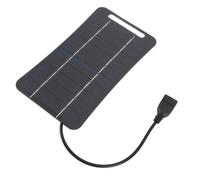 Violiica Panneau solaire en polysilicium 5 W 5 V Sortie USB Chargeur portable pour systèmes d'éclairage extérieur, lampes de jardin, jouets solaires, petite batterie CC de charge et appareils à faible