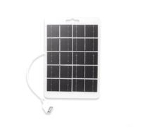 Violiica Panneau solaire portable avec port USB pour le chargement de téléphone portable, chargeur solaire avec cadre et fonctions étanches pour l'extérieur