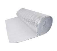 Violiica Panneaux réflecteurs de radiateur, rouleau d'isolation pour rétention de la chaleur, barrière thermique de toit, mur en aluminium réfléchissant (5 m x 0,5 m x 3 mm)