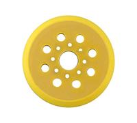 Violiica Patin de ponçage à 8 trous pour ponceuse Bosch GEX125-1AE, PEX 220A, PEX 220AE, matériau PU, jaune