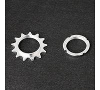 Violiica Pignon fixe en acier et verrou pour bague de vélo de piste pour chaîne de 0,3 cm 13T/14T/18T Options de taille de pignon