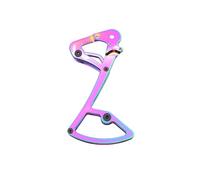 Violiica Plaque de cage de dérailleur arrière électrique pour Sram Nx Gx X01 Xx1 Apex Rival Force Eagle CNC usiné 7075T651 Alliage d'aluminium Noir