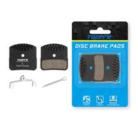 Violiica Plaquettes de frein à disque N03A Céramique pour vélo Shimano BR-M640 M820 M8120 M9120 Aluminium + céramique Haute résistance à l'usure Résistant à l'eau 39,5 x 38 mm