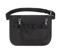 Violiica Pochette de taille réglable pour outils et fournitures d'art, sac de rangement multifonction durable pour le travail et les activités de plein air, noir