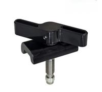 Violiica Poignée de robinet de vélo pliable avec boucle en C, pince pliante en alliage d'aluminium pour vélo pliable Brompton, noir