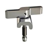 Violiica Poignée de robinet de vélo pliable avec boucle en C, pince pliante en alliage d'aluminium pour vélo pliable Brompton, noir ou argenté