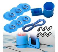 Violiica Porte-gobelet en caoutchouc ABS pour bouteille d'eau et téléphone avec boucle en corde pour bouteilles de 35,4 l pour bateaux gonflables