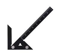 Violiica Règle professionnelle de marquage de ligne centrale pour le travail du bois, outil de traçage en plastique noir de 10,6 cm pour perçage et travaux manuels