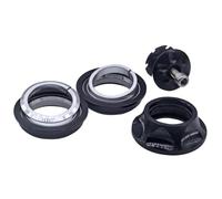 Violiica Roulement scellé semi-caché pour casque de vélo pour fourche droite de 28,6 mm en alliage d'aluminium noir 44 mm