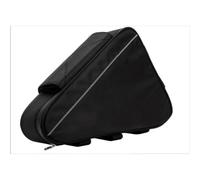 Violiica Sac de Cadre de Vélo Triangle Nylon pour VTT Sac de Rangement Robuste 44,5 x 9,5 x 26,5 cm Noir