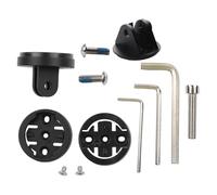 Violiica Support de fixation pour caméra embarquée Garmin avec vis M6 x L30 mm en alliage d'aluminium pour un montage sécurisé sur 28,6 mm pour potence de vélo