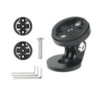 Violiica Support de fixation pour guidon de vélo Garmin Bryton Wahoo pour ordinateur de vélo et caméra d'action avec vis M6 x P1 x L35 mm en alliage d'aluminium noir